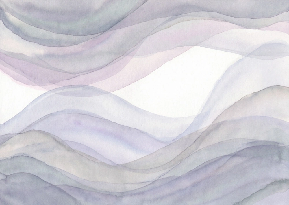 Abstrakte Pastellillustration zum Thema Depression
